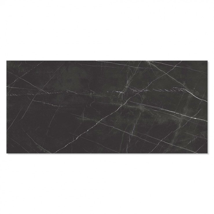 Marmor Klinker Blackquia Svart Matt 120x260 cm-0